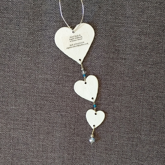 Hand made with love ceramic wall decoration - Picture 4 of 4